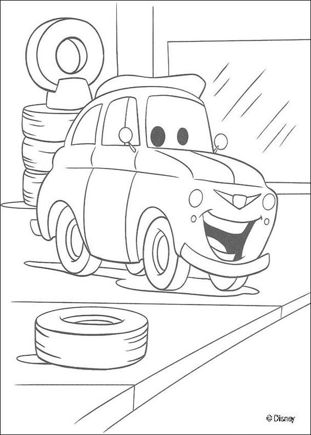 Plansa de colorat cu Cars pixar 22 135